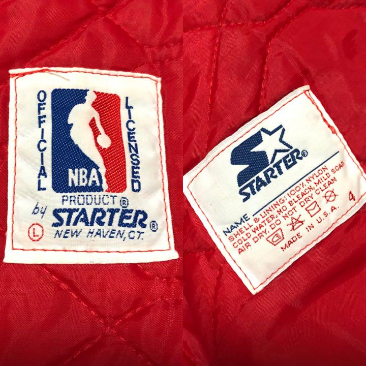 お買い得定番 USA スタジャン ビッグシルエット LkyzU-m93157058727 スターター製✳︎ビンテージ シカゴブルズ 新品人気SALE