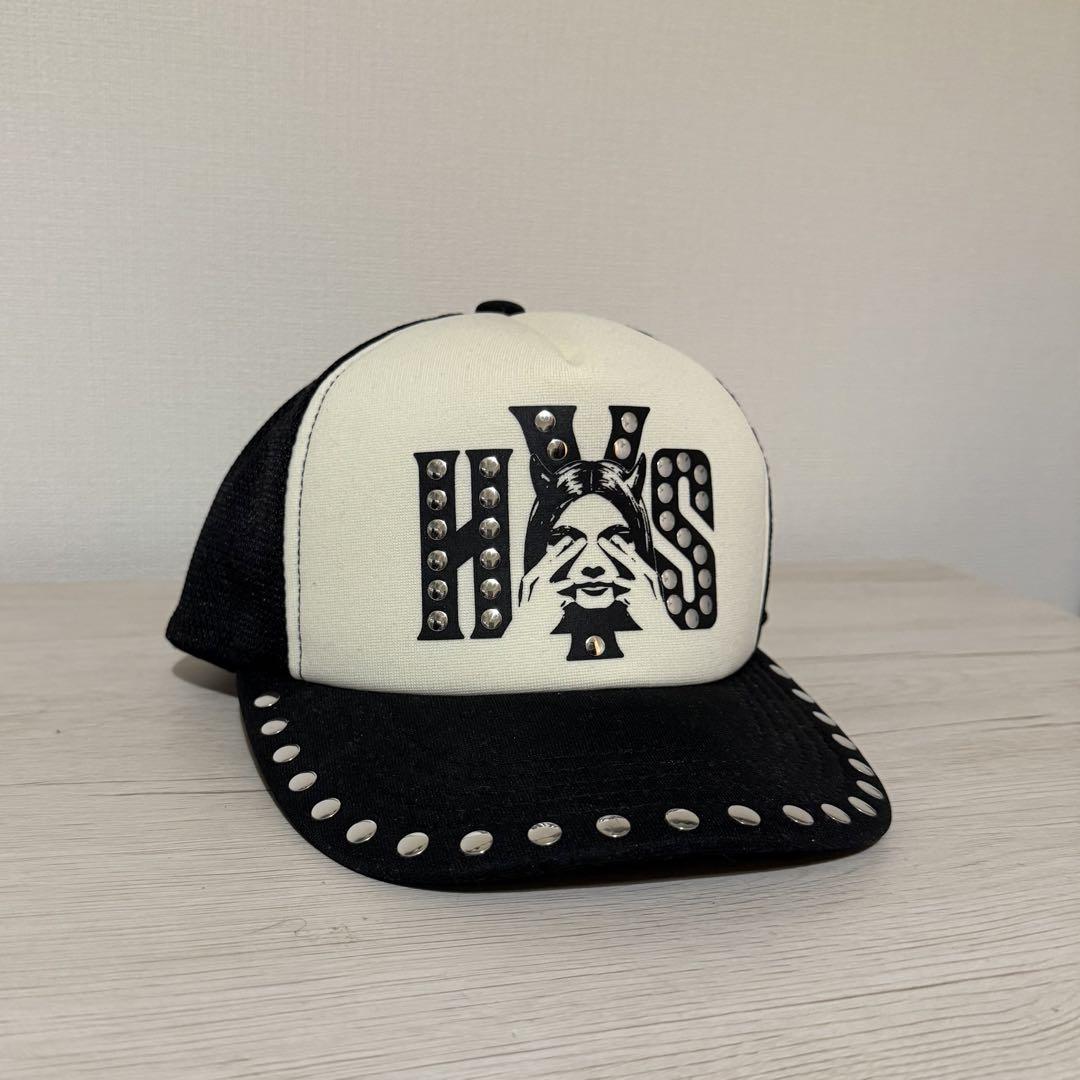 HYS トラッカーキャップ スタッズ付き ヒステリックグラマー メッシュキャップ