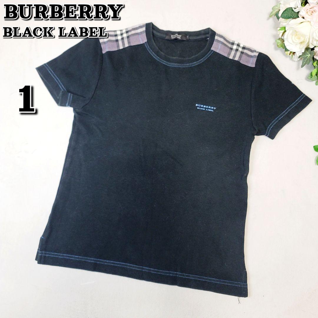 美品】BURBERRY 半袖 Tシャツ ノバチェック ロゴ 98 現行タグ