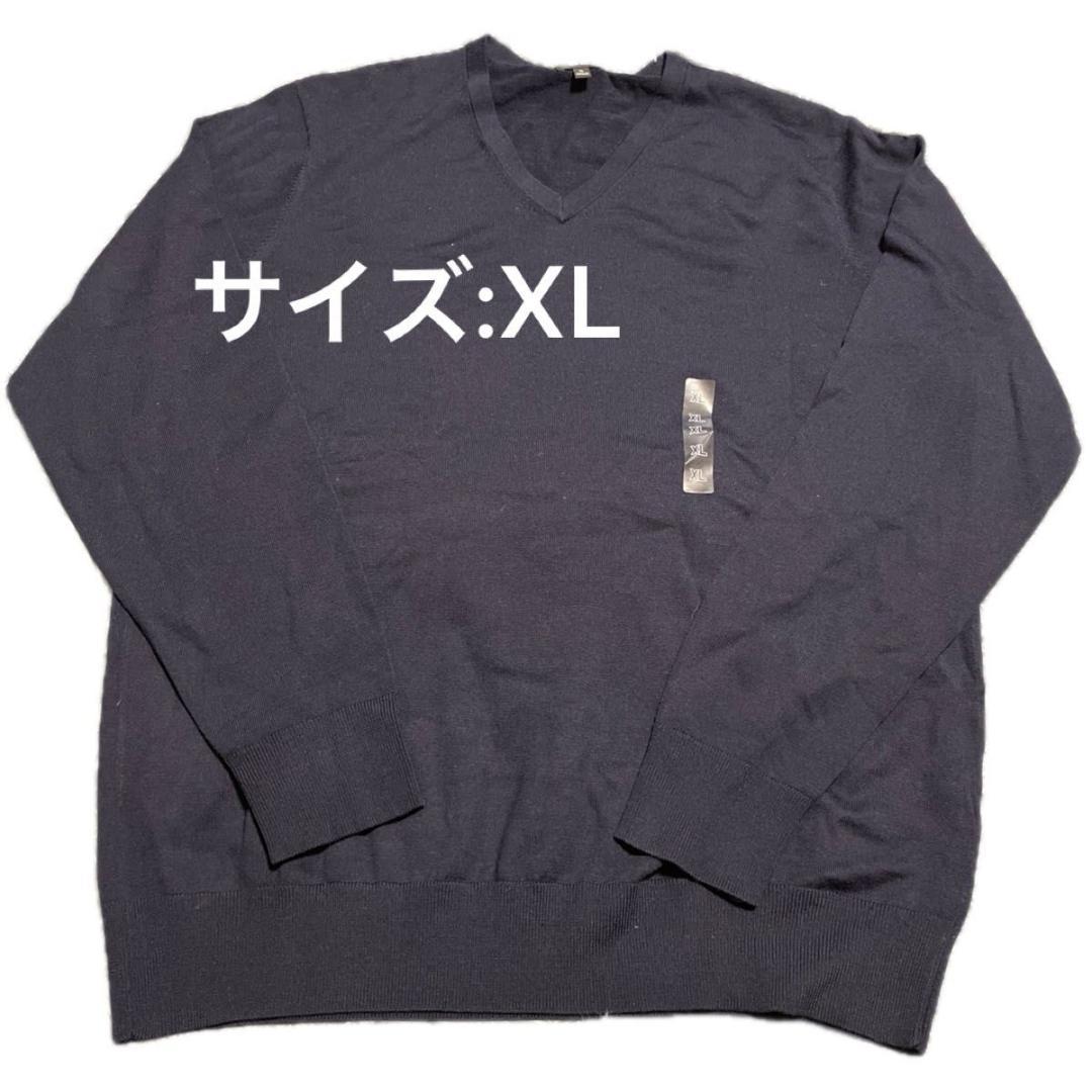 ネイビー Vネックセーター XL 7,109円