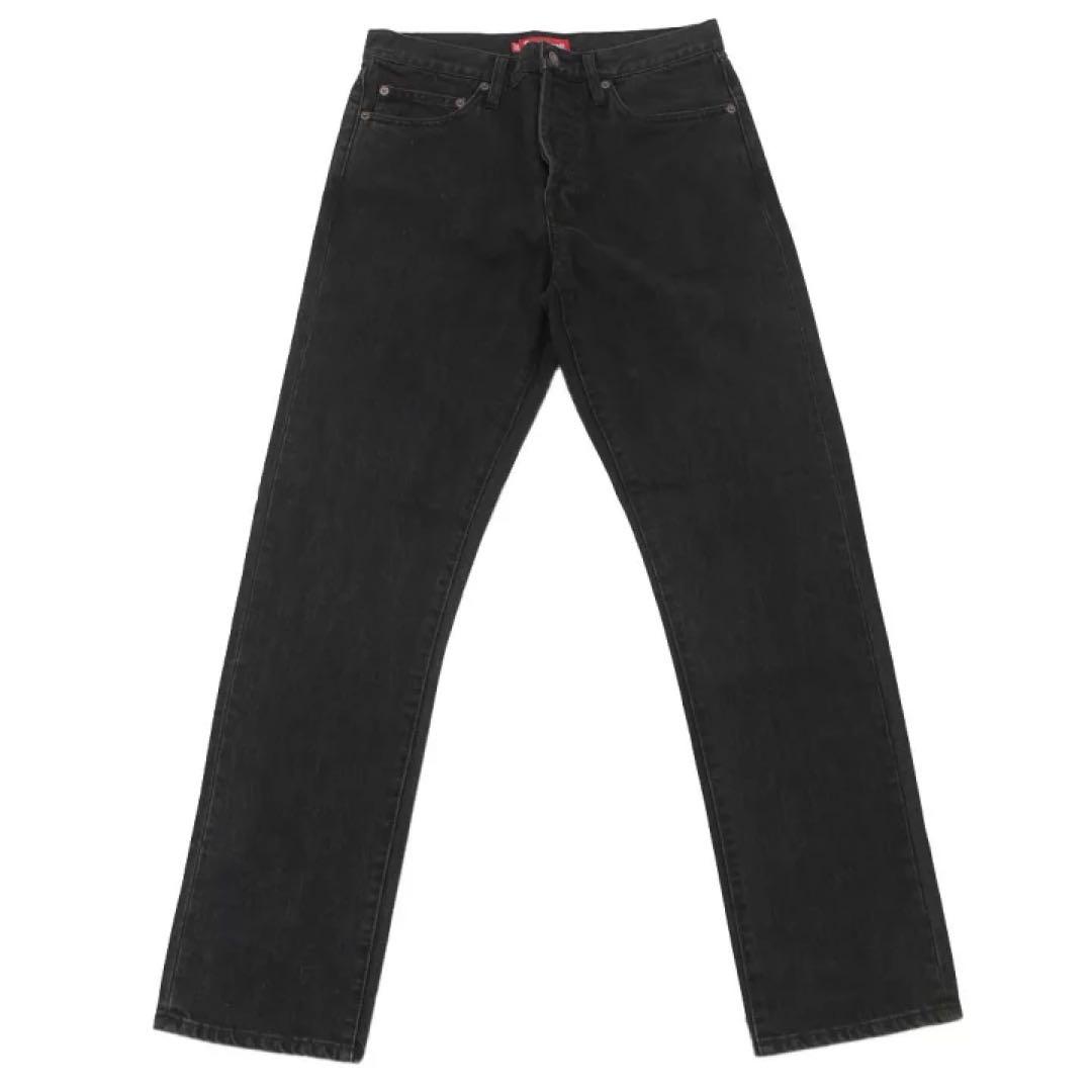 パンツ SUPREME Stone Washed Black Slim Jean