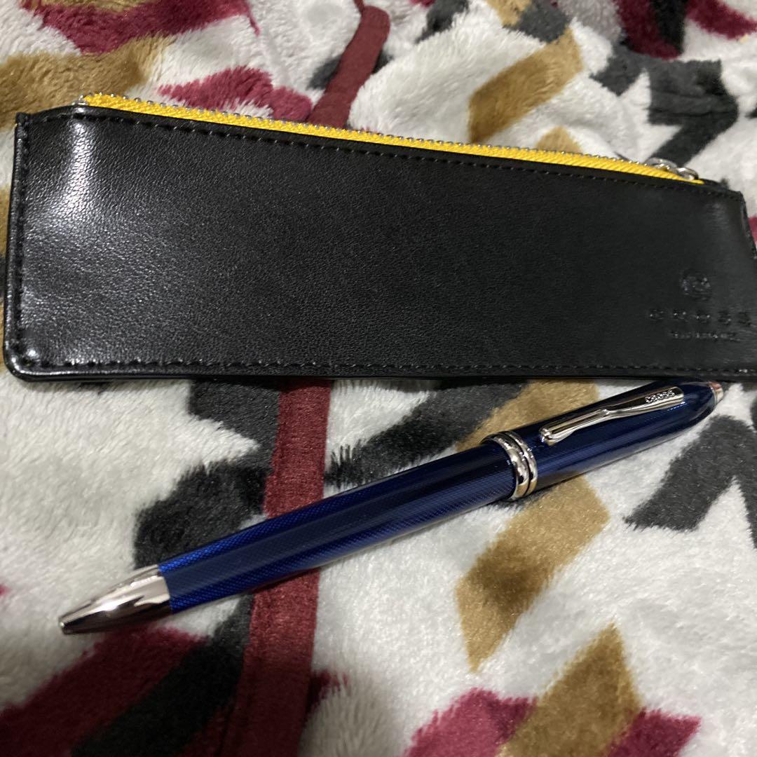 特価品　CROSSクロスボールペン　 タウンゼントメタリックディープブルー