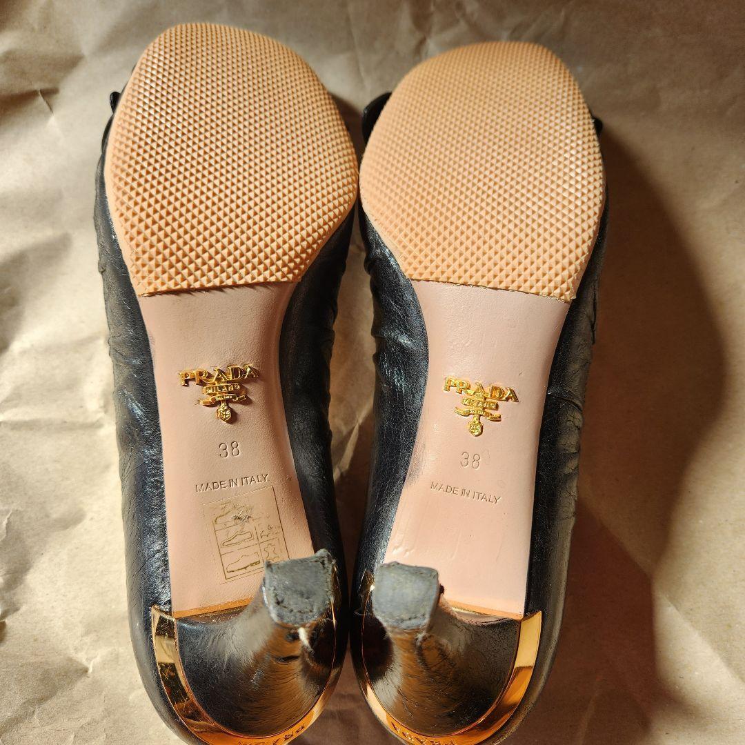 プラダ　リボンパンプス プラダ PRADA リボンパンプス