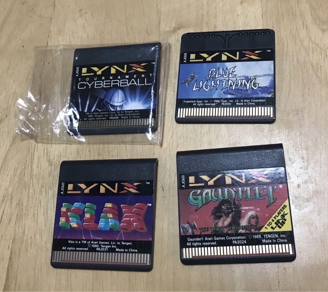Atari Lynx ゲーム機 本体 動作品 ソフト4本つき