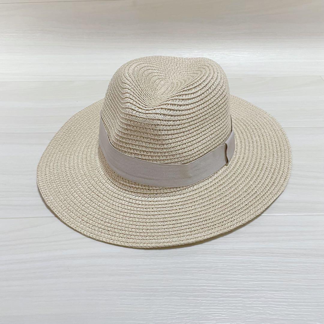 멘즈페도라핫토중절모밀짚 시원한 베이지두위 56~58 cm