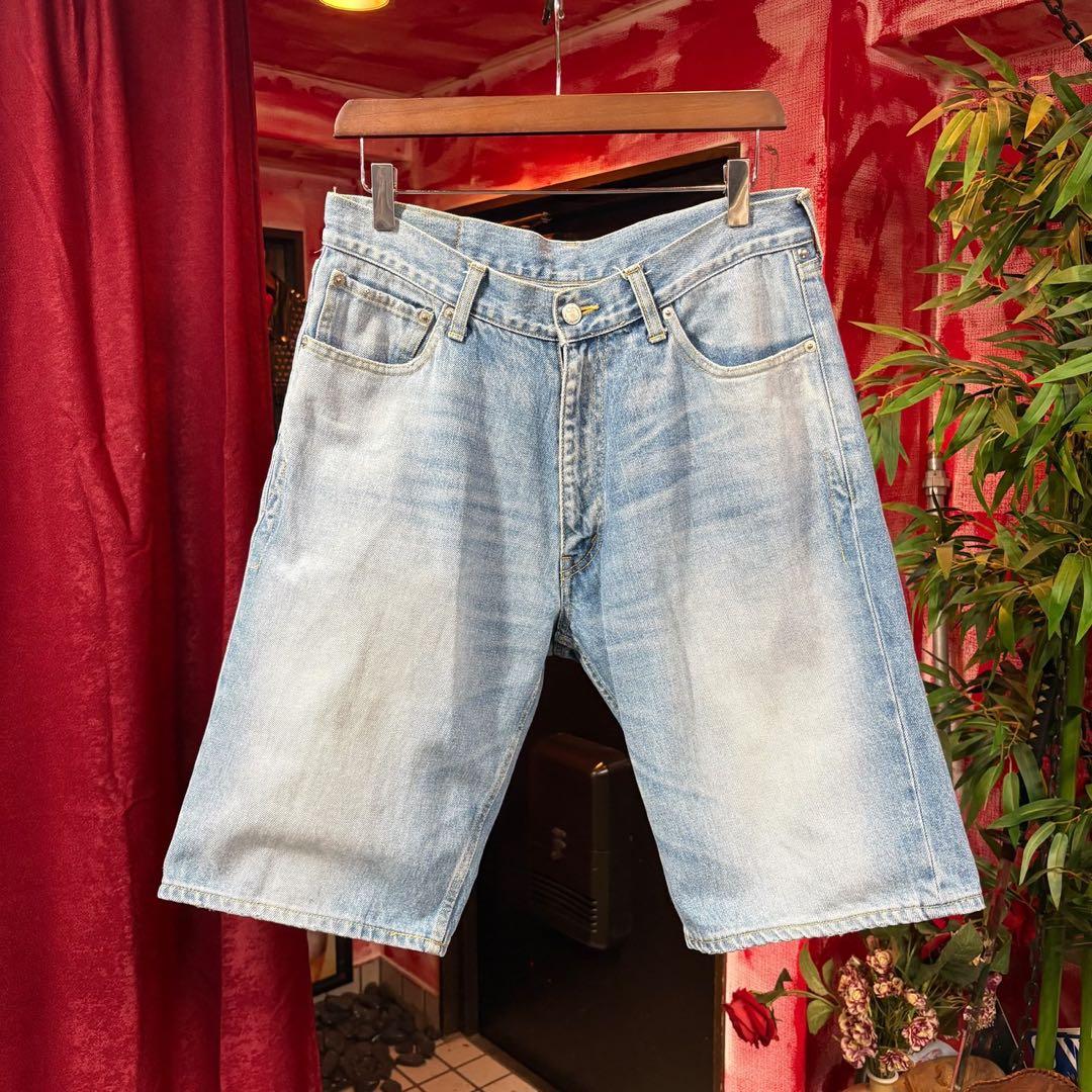 MACKDADDY スタッズ付きデニムショートパンツ