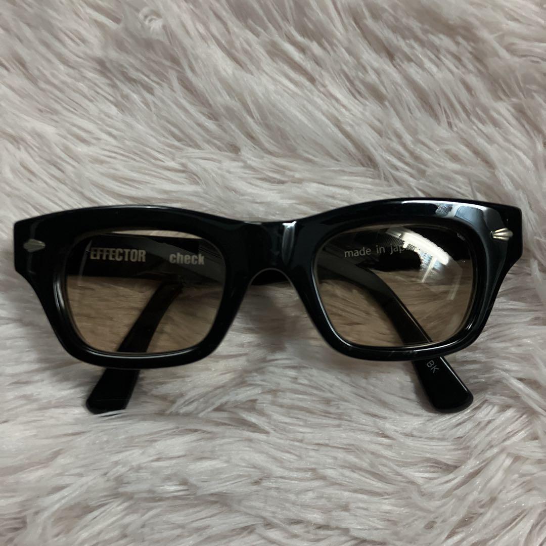 EFFECTOR check メガネ サングラス 日本製 ブラック