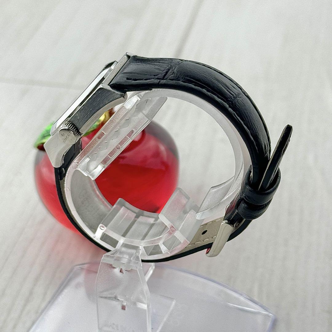 ☆新品電池☆ 647 GUCCI 10Pダイヤ シェル文字盤 デイト(日付表示)