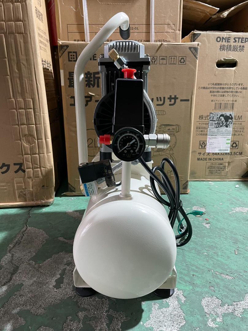 中古コンプレッサー 100v 静音 小型 オイルレス 12L - メルカリ