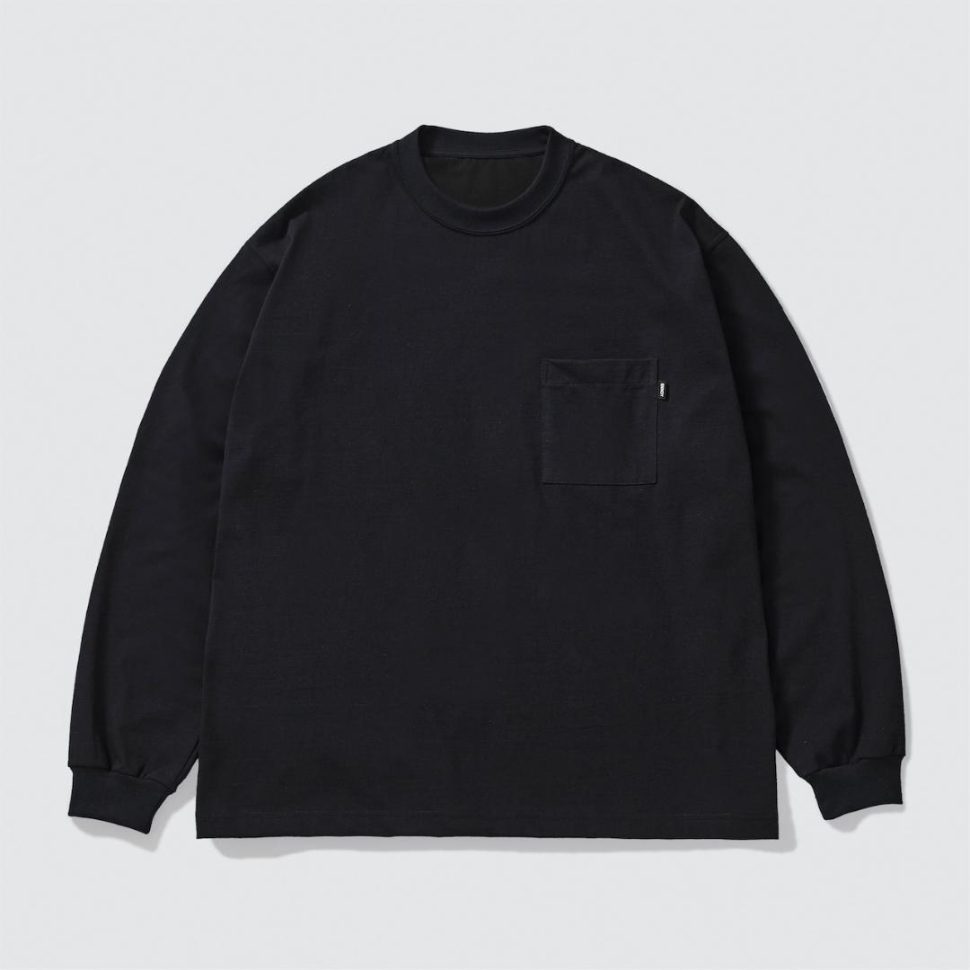 L ENNOY POCKET CREW 2PACK LS TSHIRTS 黒L・ENNOY