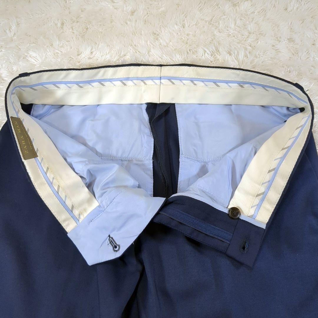 極美品✨️ZARA MAN スーツ セットアップ 洗える ストレッチ ネイビー