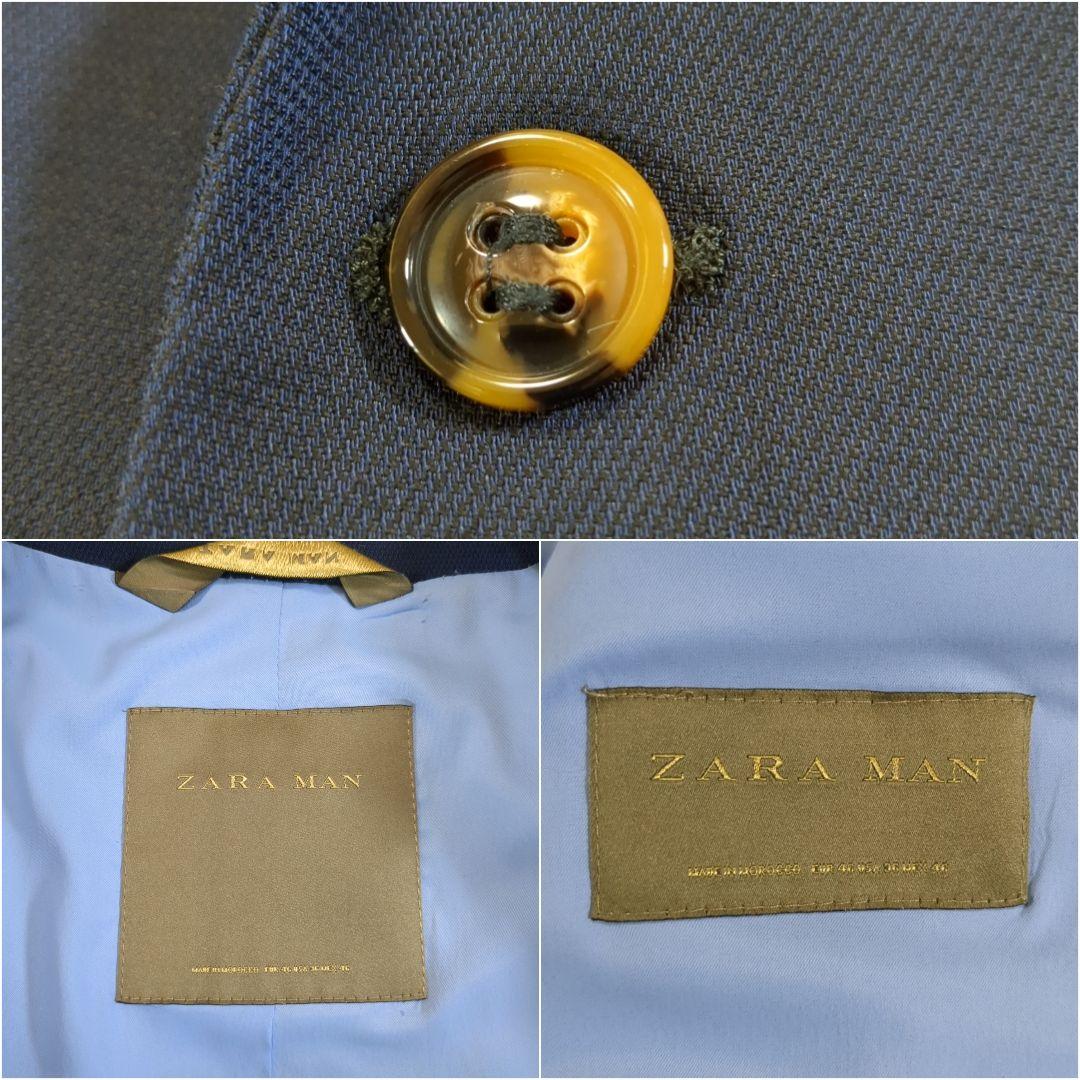極美品✨️ZARA MAN スーツ セットアップ 洗える ストレッチ ネイビー