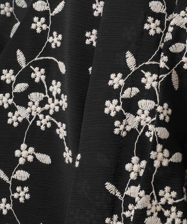 らくらくメ CLANE STRIPE FLOWER EMBROIDERY TOPS vPDx8-m93189490552 クラネ ピンタック