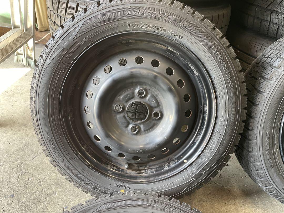ダイハツ　軽カー用　155/65Ｒ14 バリ山　スタッドレス