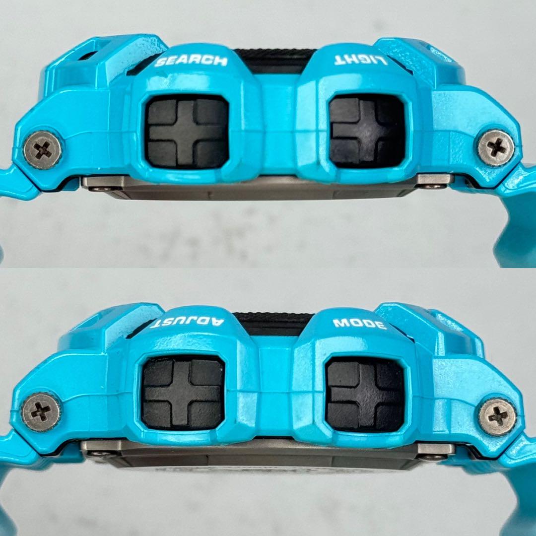 美品 箱説付 G-SHOCK GW-9100BL ガルフマン 電波ソーラー 水色