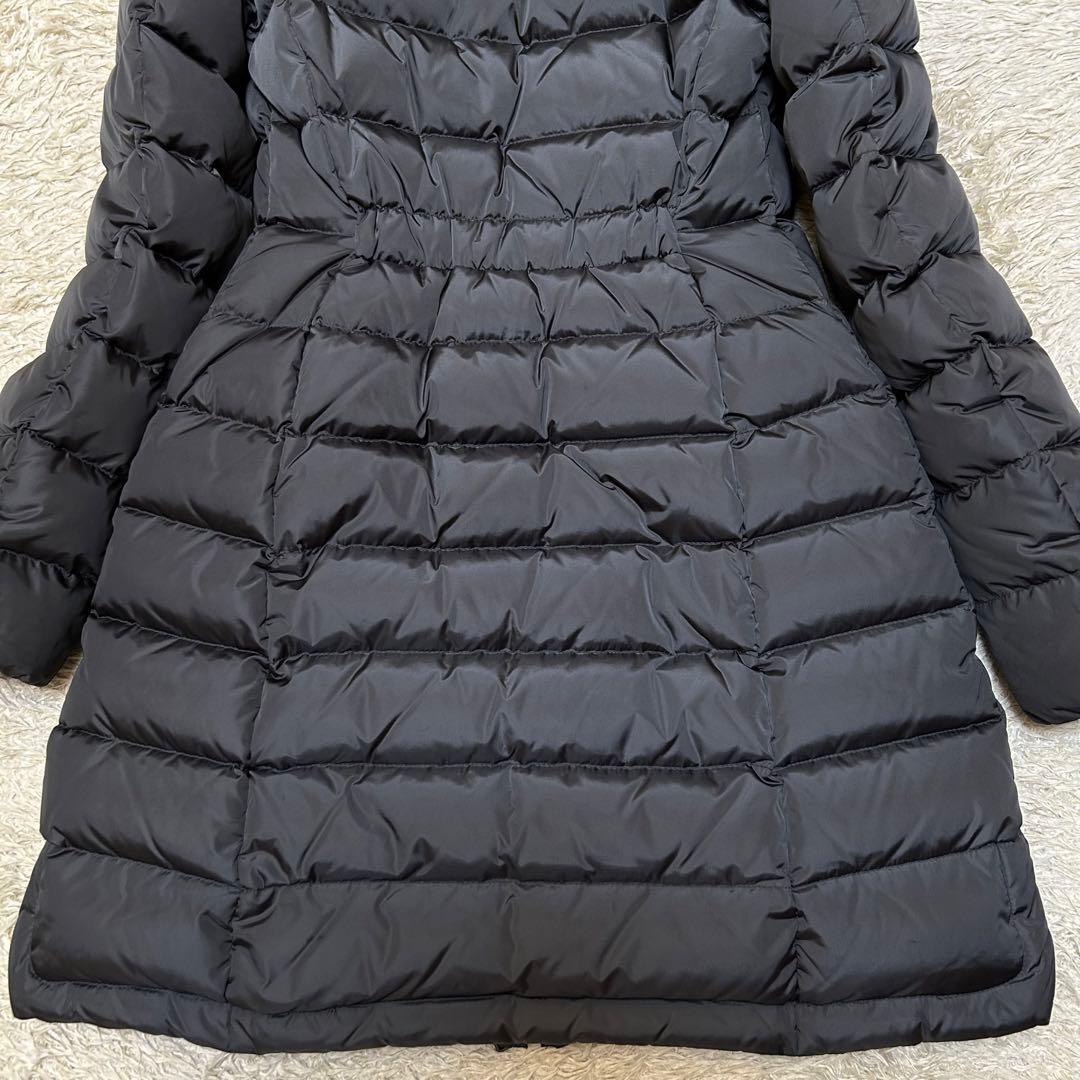 極美品 モンクレール フラメッテ ダウンコート ロゴワッペン グレー XS