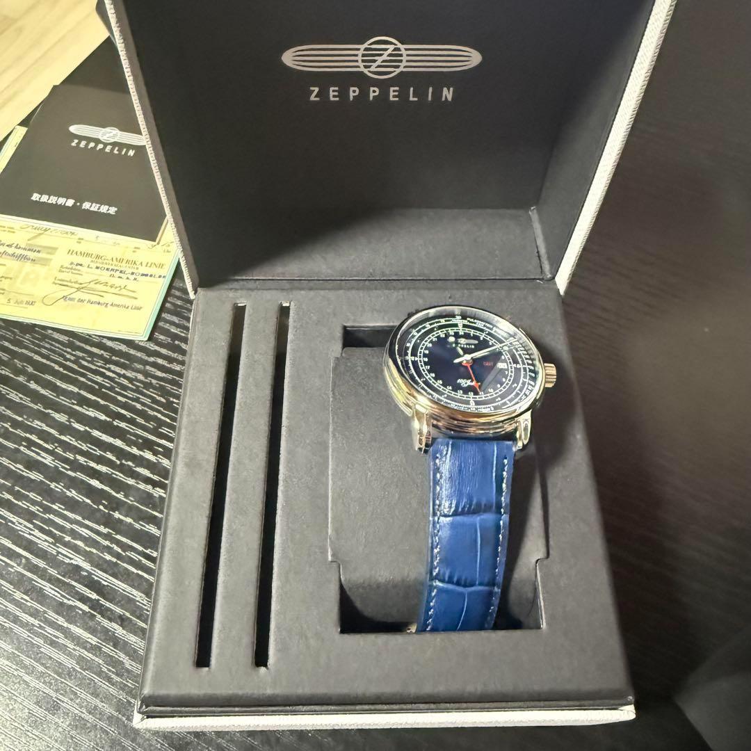 新品　[ツェッペリン] 腕時計 100周年 ネイビー文字盤 正規輸入品