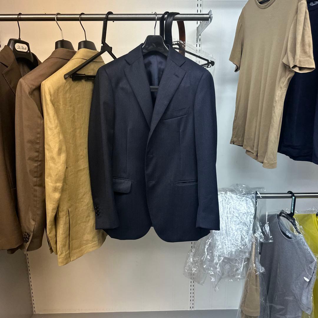 極美品　Belvest ベルベスト　 セットアップスーツ　ネイビー　46 美品