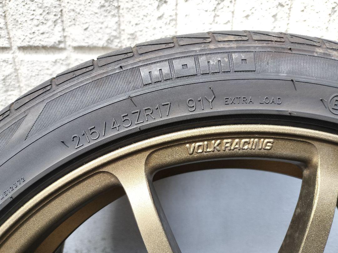 レイズ　ボルクレーシング　CE-28NF ブロンズ　タイヤ付　4本