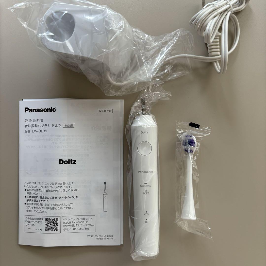 パナソニック Panasonic 音波振動ハブラシ ドルツ EW-DL39-W