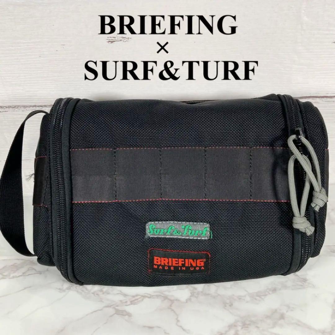 レア BRIEFING×SurfTurf ラウンドポーチ セカンドバッグ クリスマス