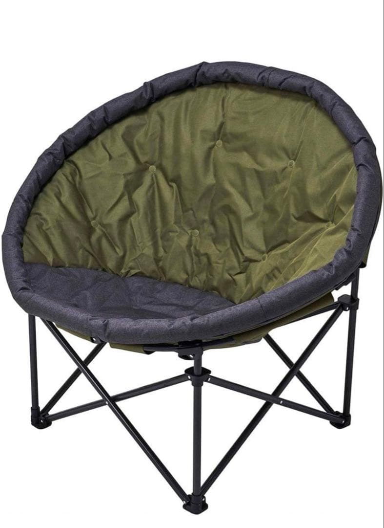 Luoda フルムーンチェア オリーブグリーン