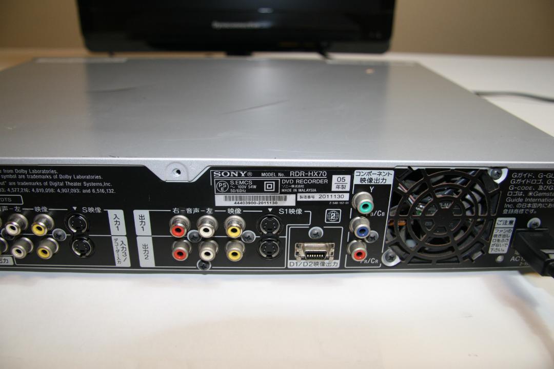 SONY “スゴ録” RDR-HX70 HDD搭載DVDレコーダー中古