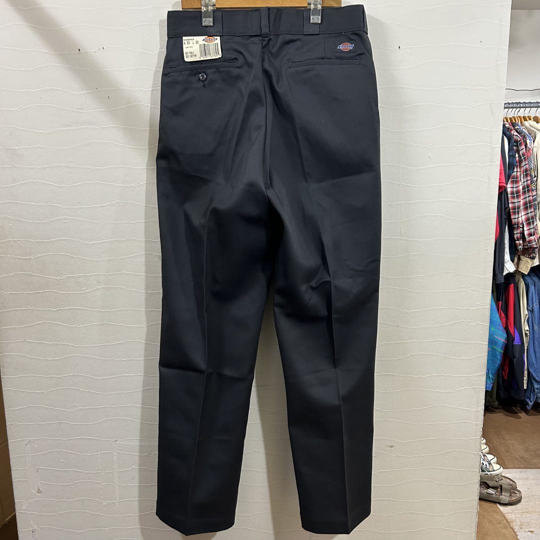 ヴィンテージ80sデッド新品タグUS製ディッキーズワークパンツタロン33/32