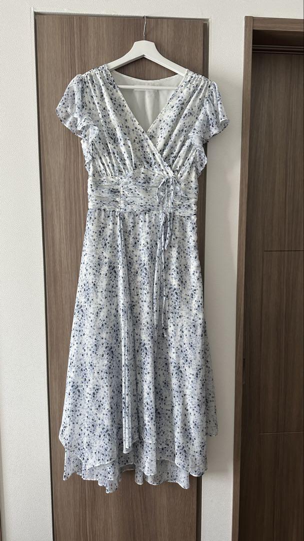 ワンピース Herlipto Le Negresco Floral Dress M sky