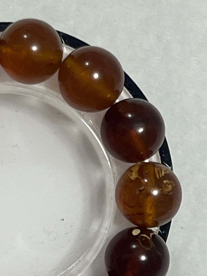 3094 大玉 天然 ブルーアンバー 天然琥珀 パワーブレス オールドストック 3094 大玉 天然 ブルーアンバー 天然琥珀 パワーブレス オールドストック