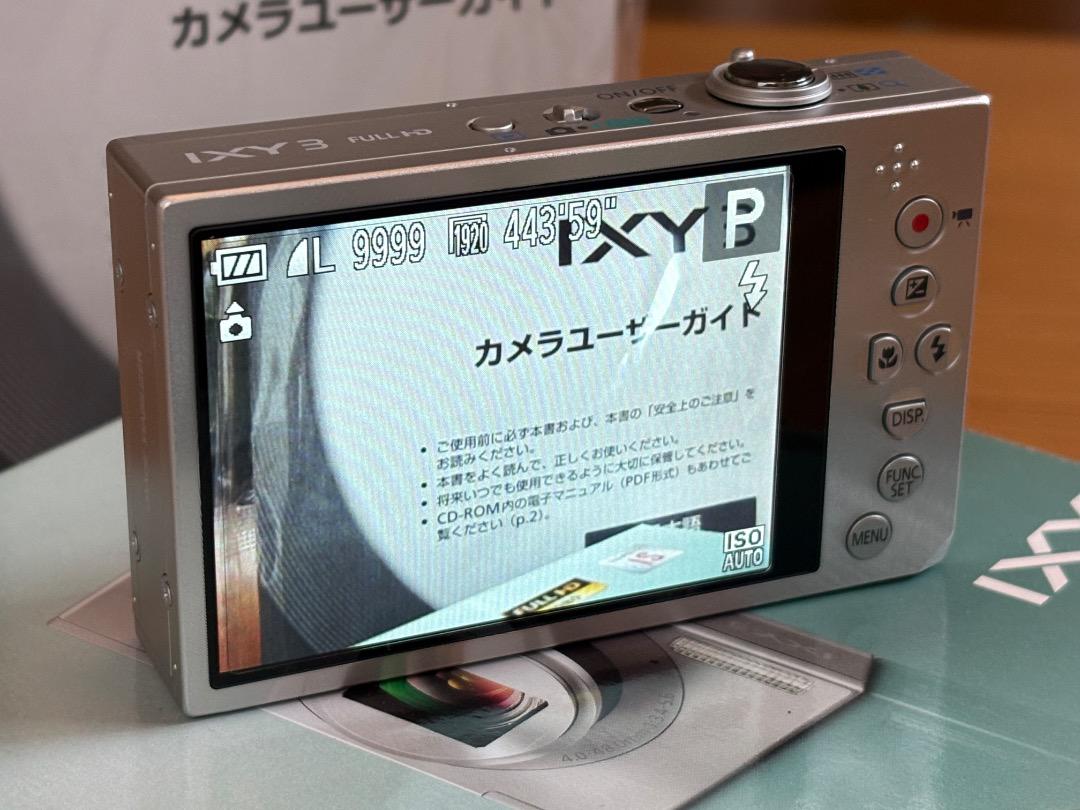 CANON IXY 3 シルバー／完動品／SDカード・予備バッテリー付