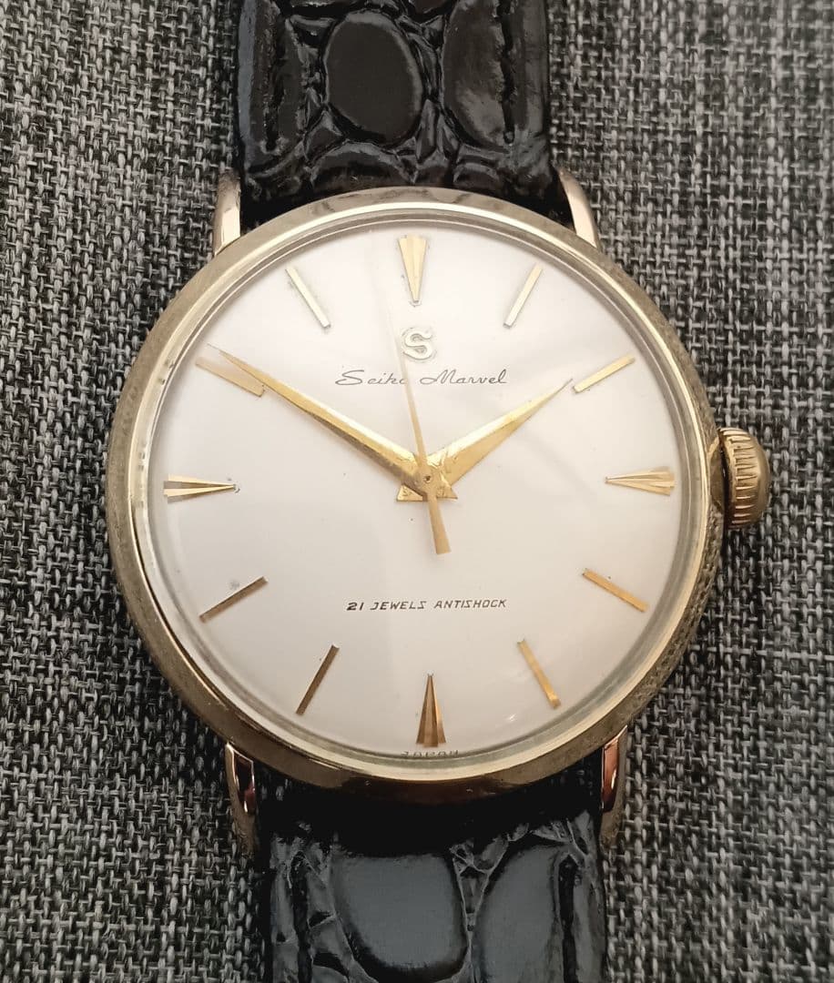 稼働品 セイコーマーベル21石アンティーク手巻きSEIKO