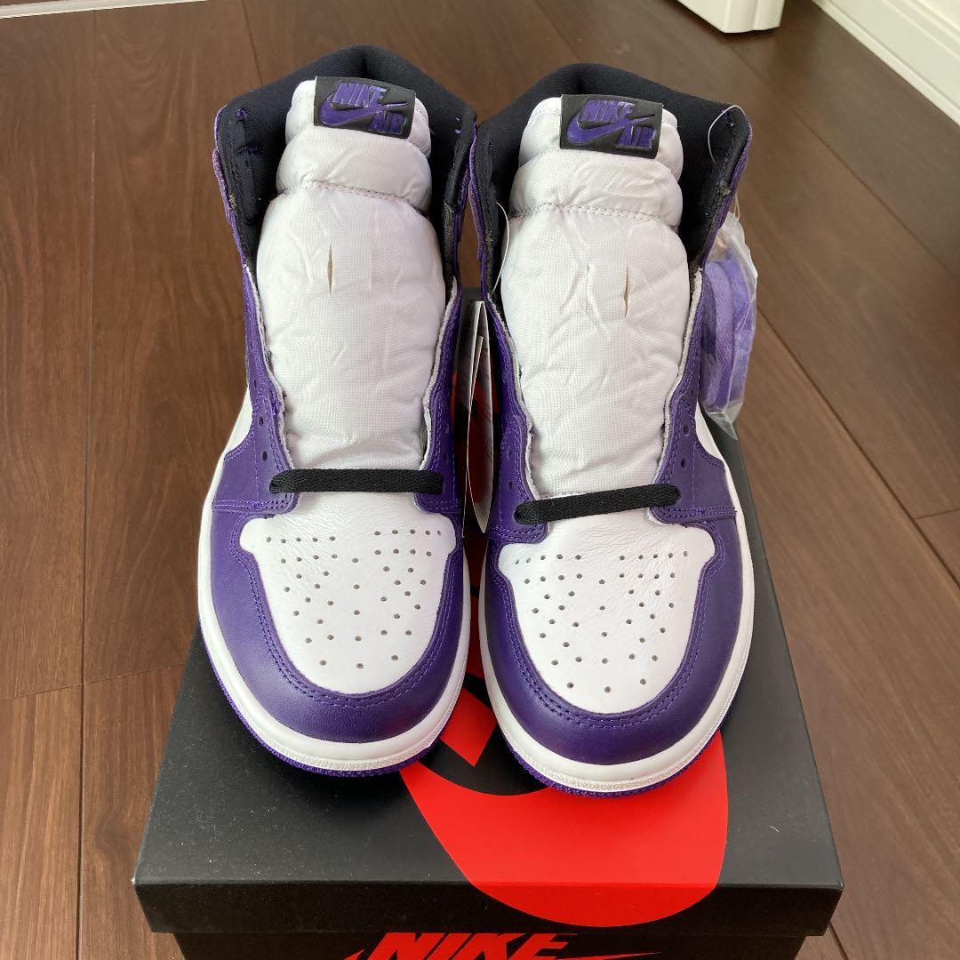 新品未使用 NIKE AIR JORDAN1 コートパープル US8.5 upThD-m93221917123 最安値通販