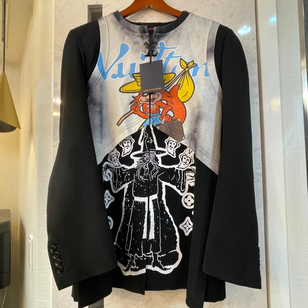 ルイヴィトン 1AAHJ4 ハイブリッドTシャツテーラードジャケット メンズ