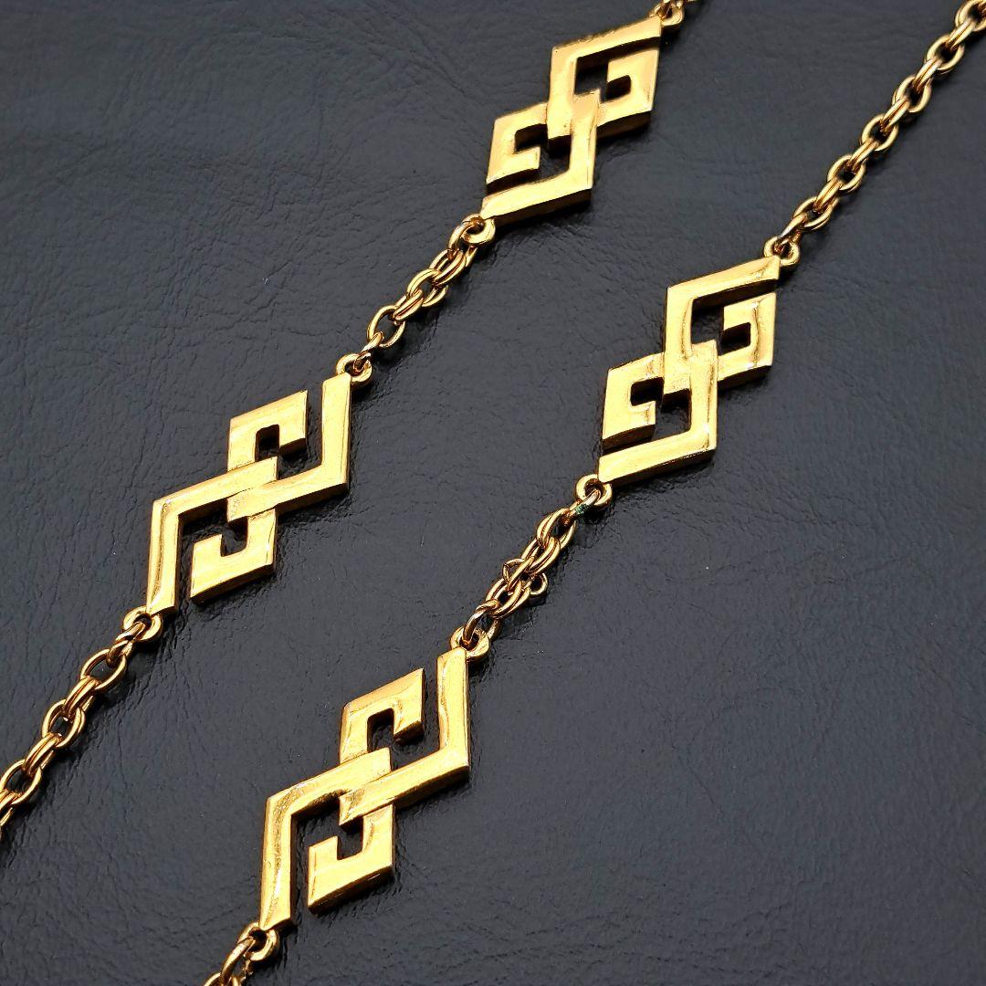 GIVENCHY ジバンシー ネックレス Y2K ロング ロゴ ゴールド GG