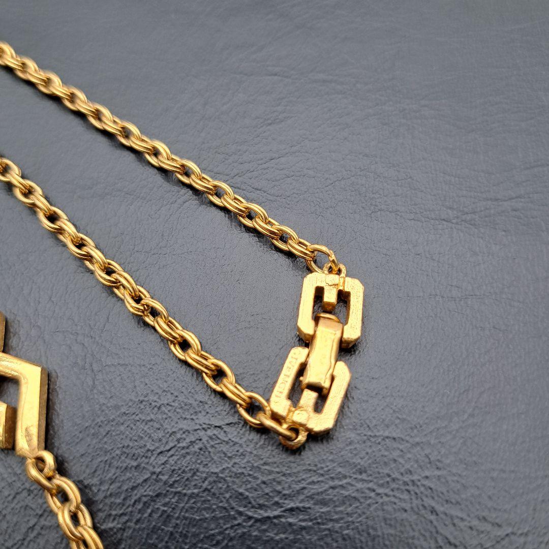 GIVENCHY ジバンシー ネックレス Y2K ロング ロゴ ゴールド GG