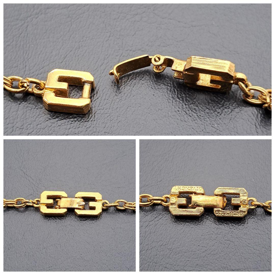GIVENCHY ジバンシー ネックレス Y2K ロング ロゴ ゴールド GG