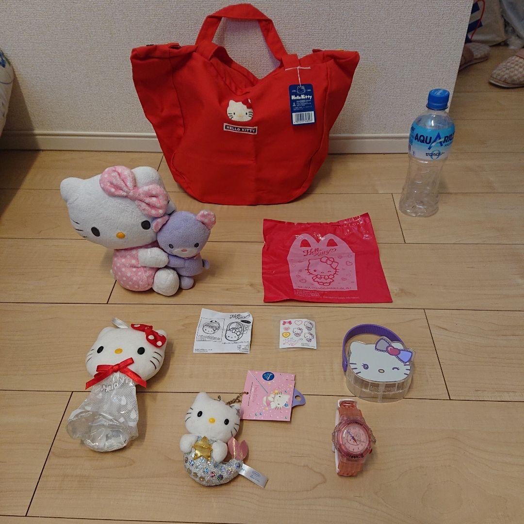 ハローキティ ぬいぐるみとトートバッグセット ハローキティ ぬいぐるみとトートバッグセット