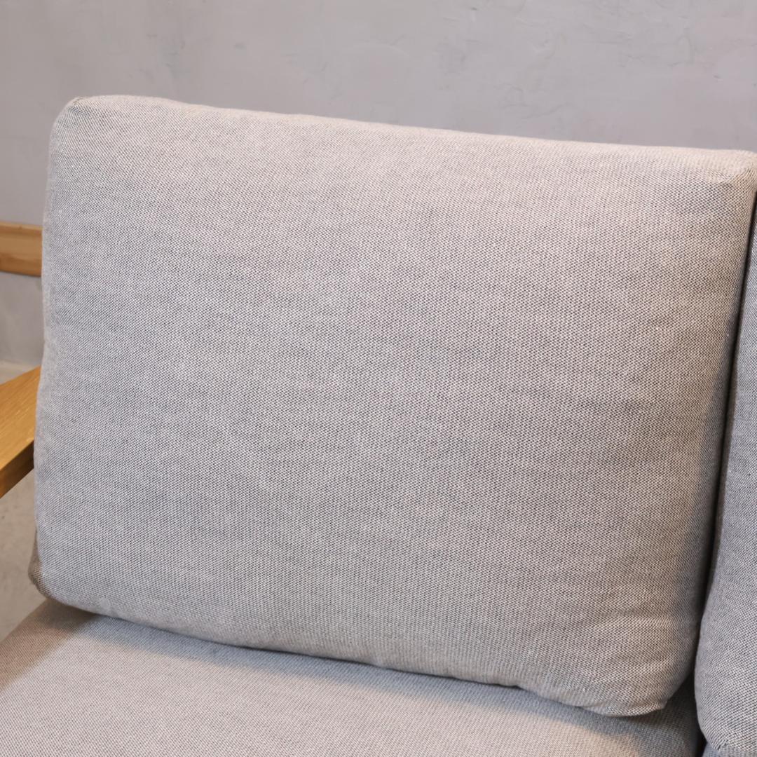 無印良品 MUJI オーク材 フェザー 2シーターソファ 2人掛けソファ