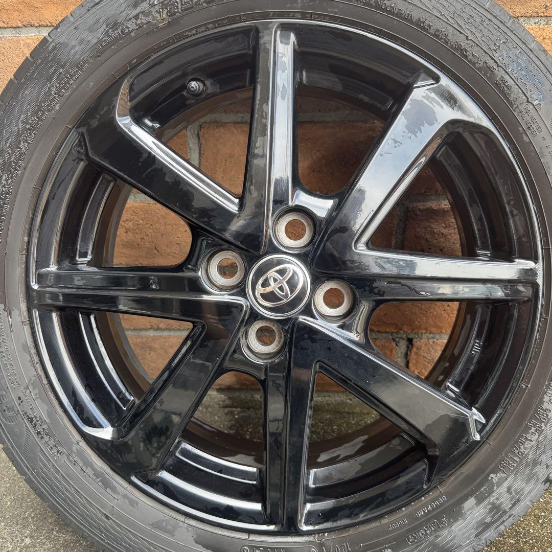 トヨタ カローラフィールダー　黒16インチ ホイールセット 185/55r16