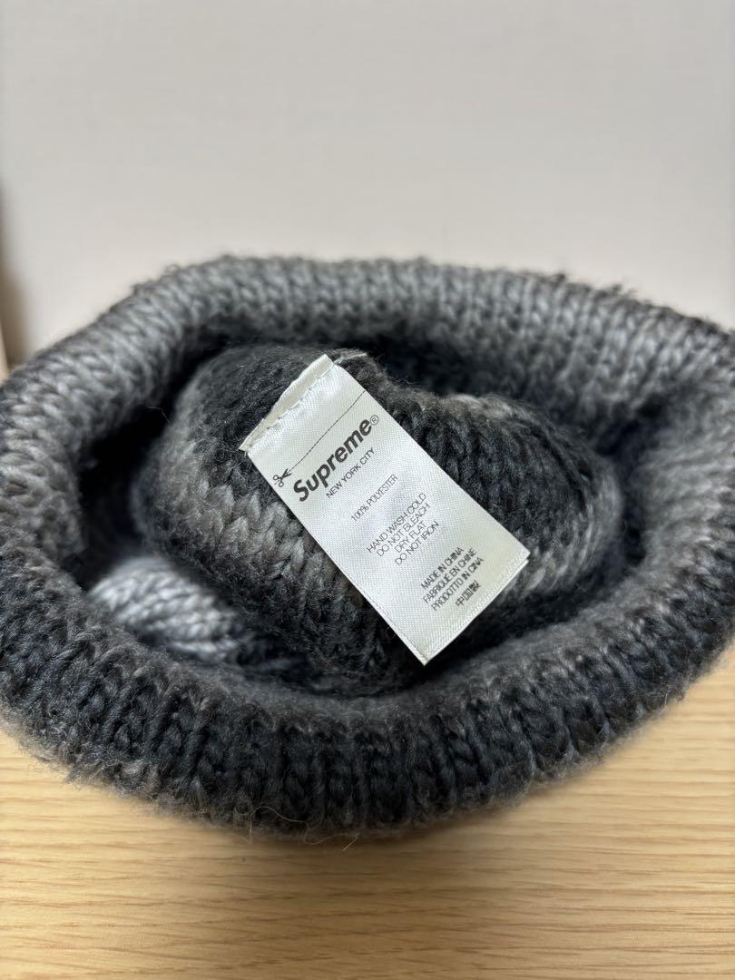 帽子 Supreme hombre stripe beanie black
