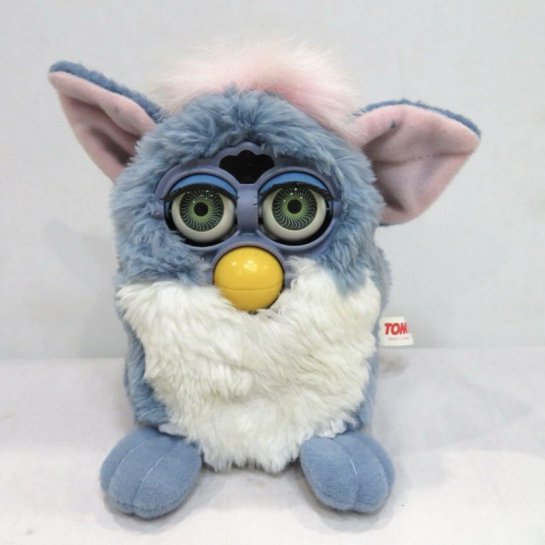 初期】Furby・Furby baby◇水色 ジャンク
