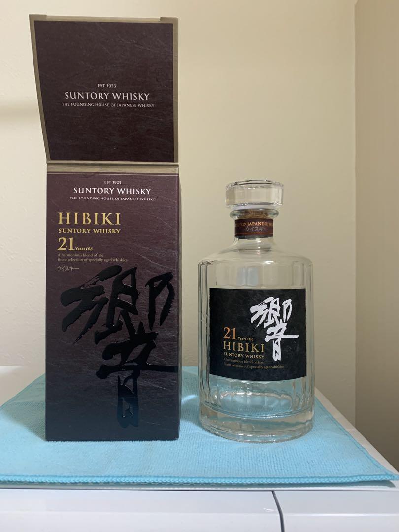 Hibiki 21 Year Old ウイスキー 空き瓶　箱付き Hibiki 21年 ウイスキー空瓶空箱 - メルカリ