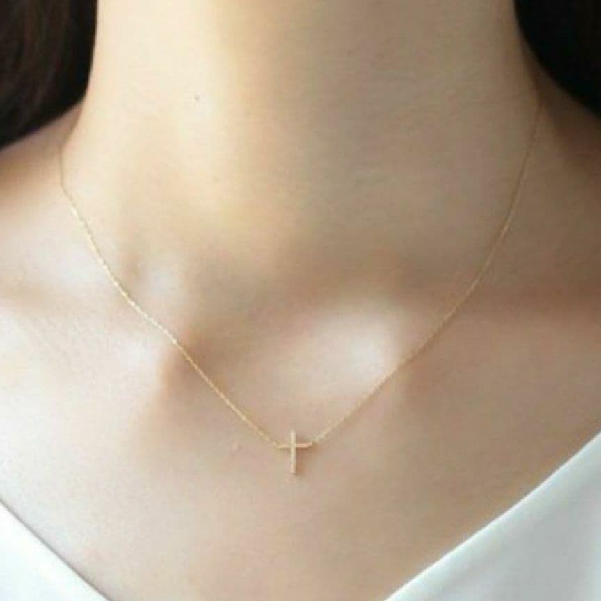 クロス♡【ノワールドプーペ】K10 十字架 クロスネックレス☆彡