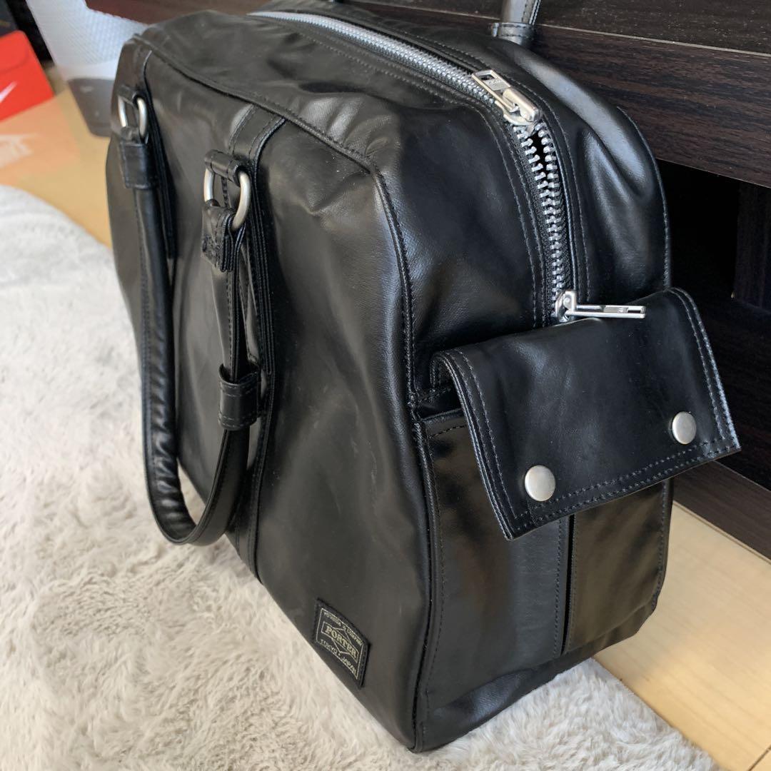 PORTER ブラックボストンバッグ　美品✨ PORTER ボストンバッグ ブラック 美品