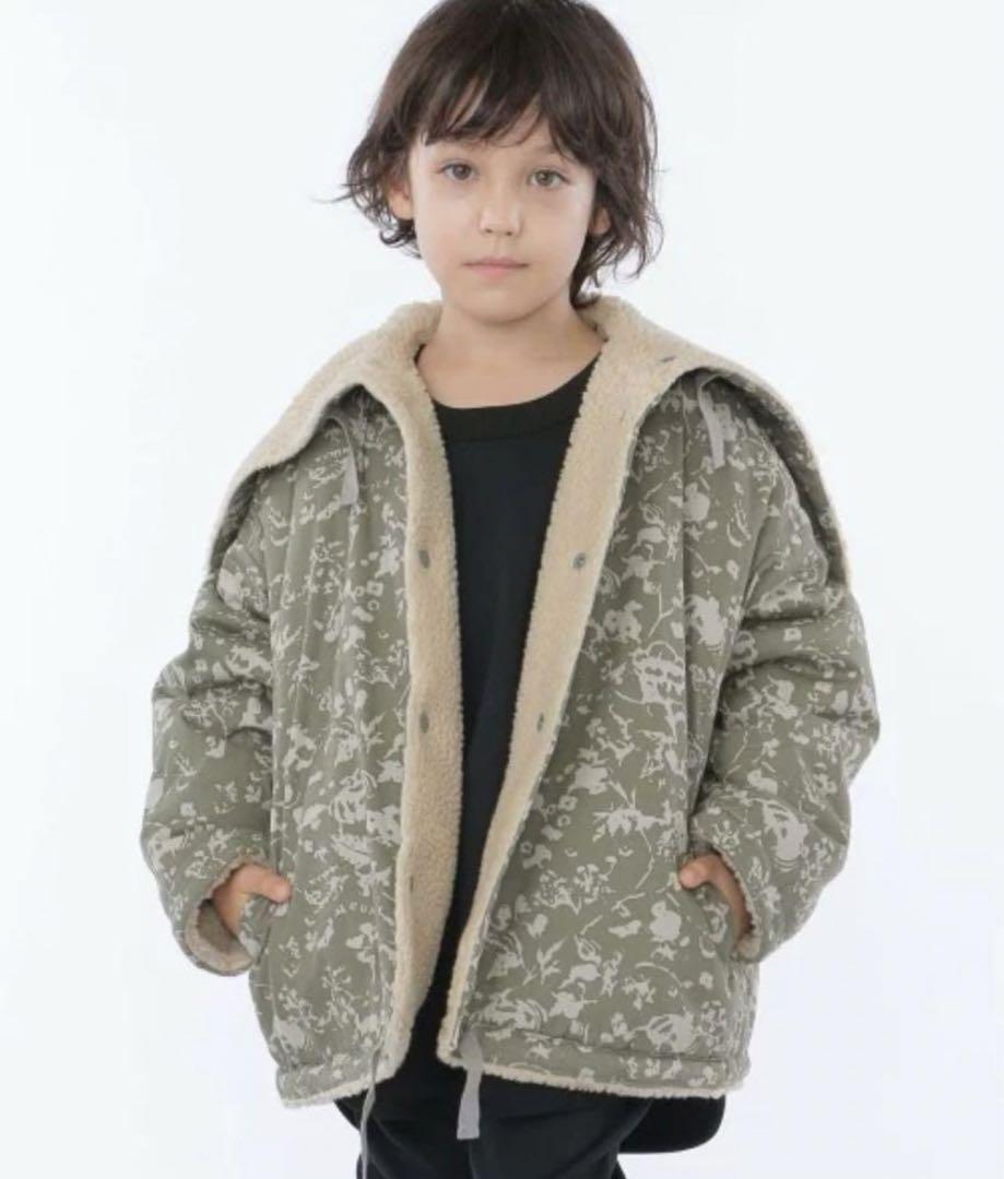 ジャケット・ブルゾン MOUN TEN. leaf camo x boa sailor hoodie MOUN TEN. マウンテン リバーシブルブルゾン リーフカモフラ柄