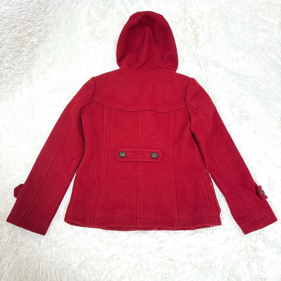 【美品】バーバリーブルーレーベル ダッフルコート 赤色ノバチェックM 38 【美品】バーバリーブルーレーベル ダッフルコート 赤色ノバチェックM 38