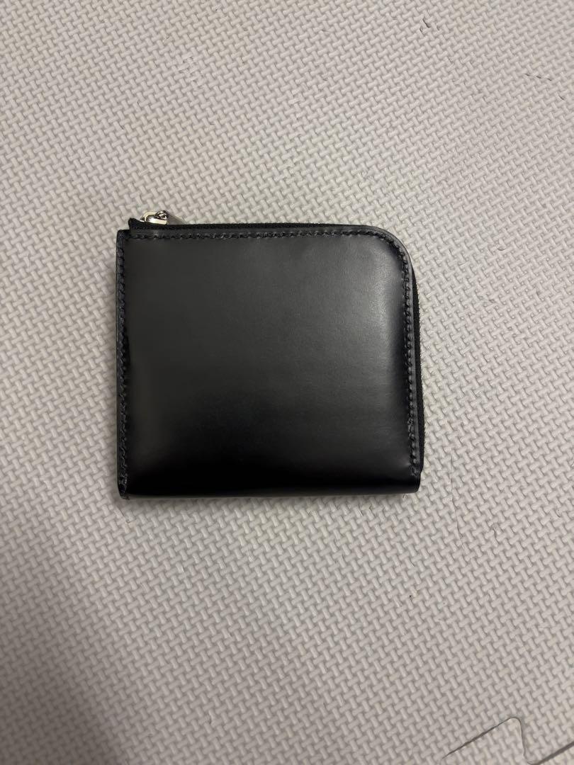 コンパクト ミニ 財布 ウォレット L字 ファスナー ジップ ブライドル レザー