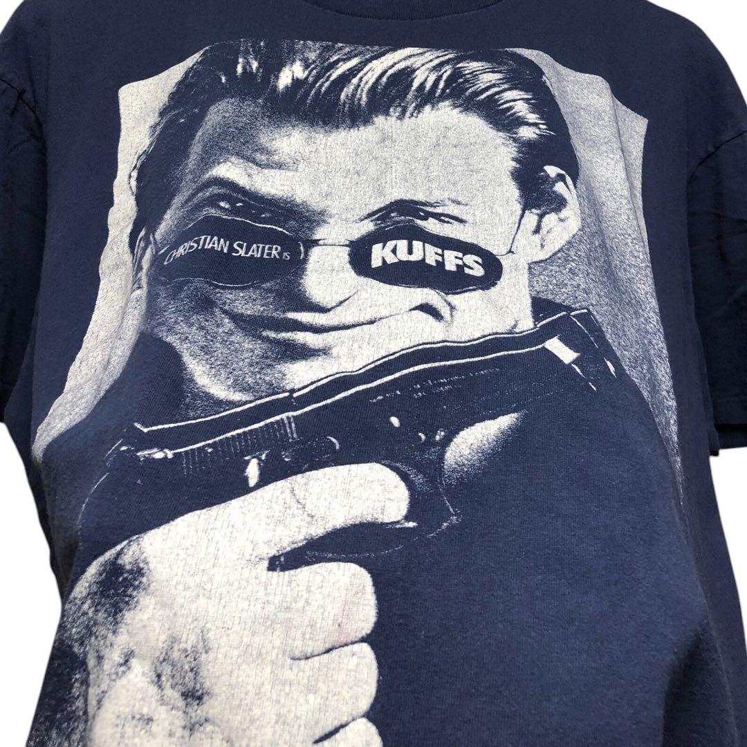 90s 映画『KUFFS』 カフス Tシャツ ネイビー 野村訓市