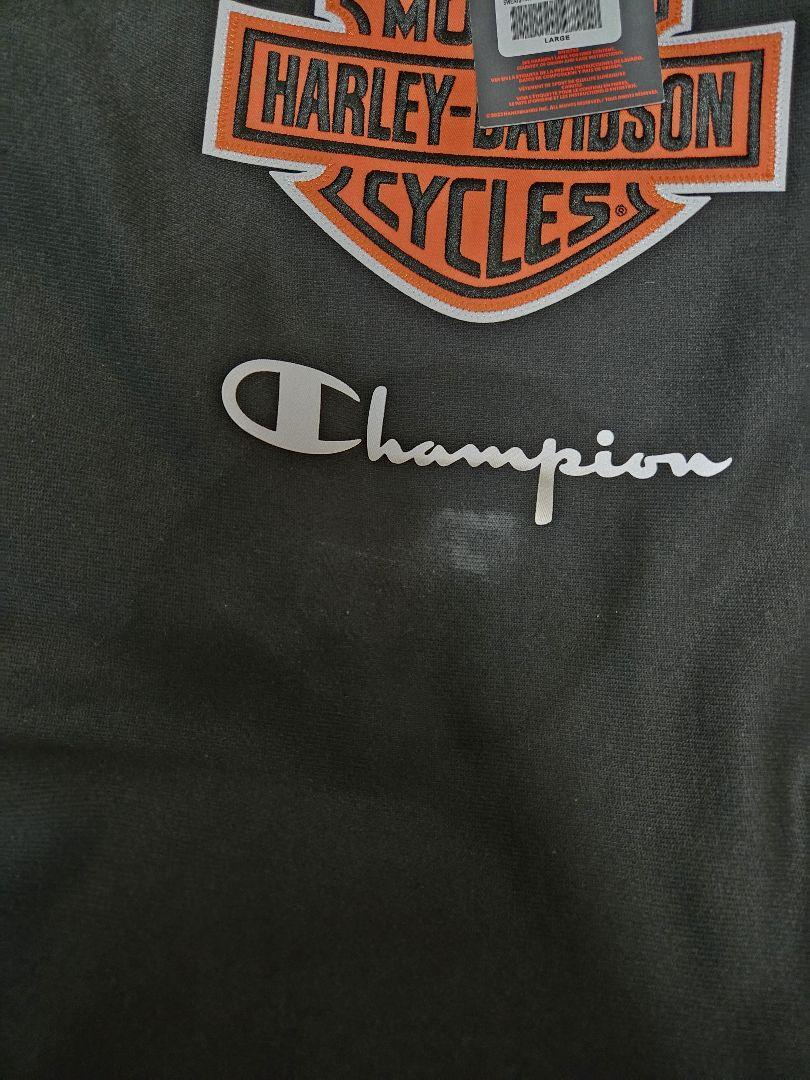 新品Champion Harley-Davidson スウェット L 黒 訳あり